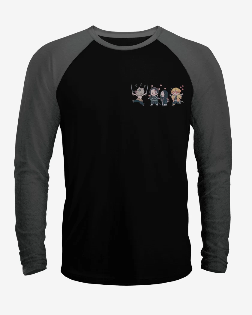 Polera Raglan Kimetsu de Bolsillo