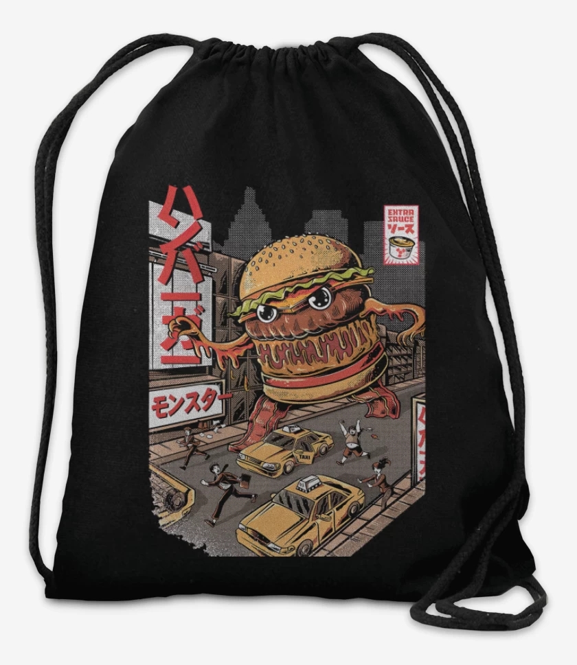 Mochila Negro de Super Burger
