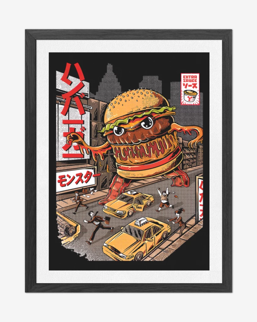 Cuadro decorativo Negro de Super Burger