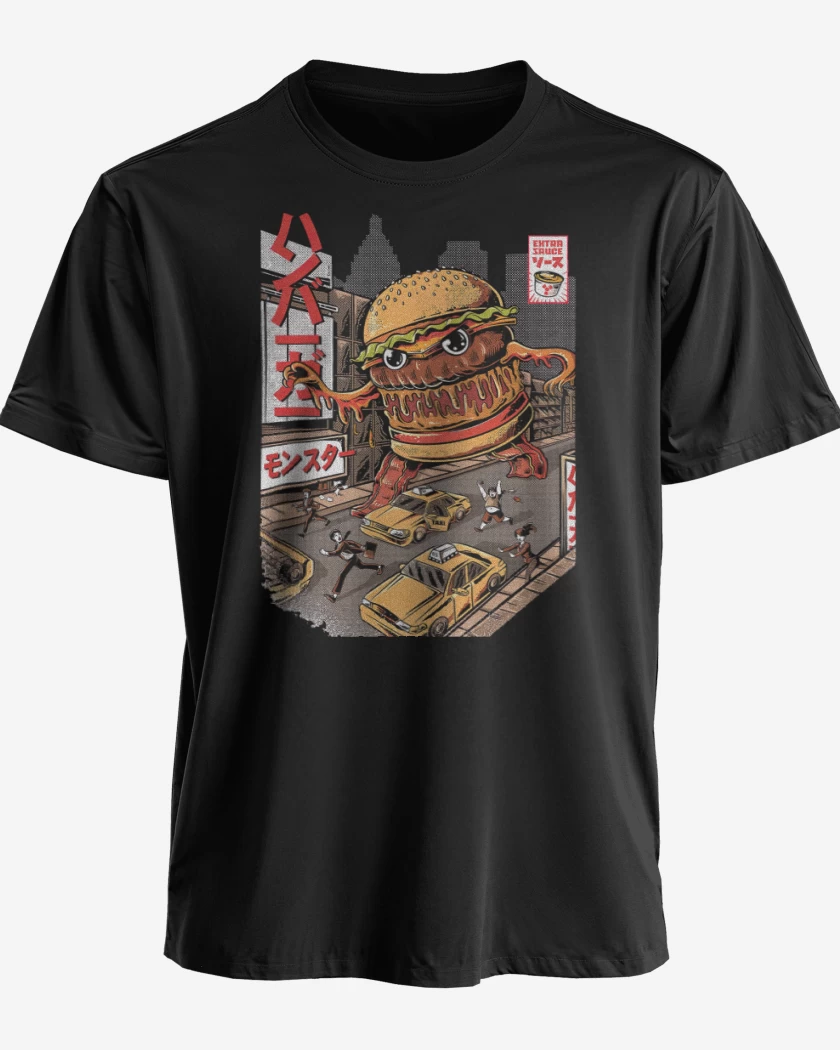 Polera premium Negro de Super Burger