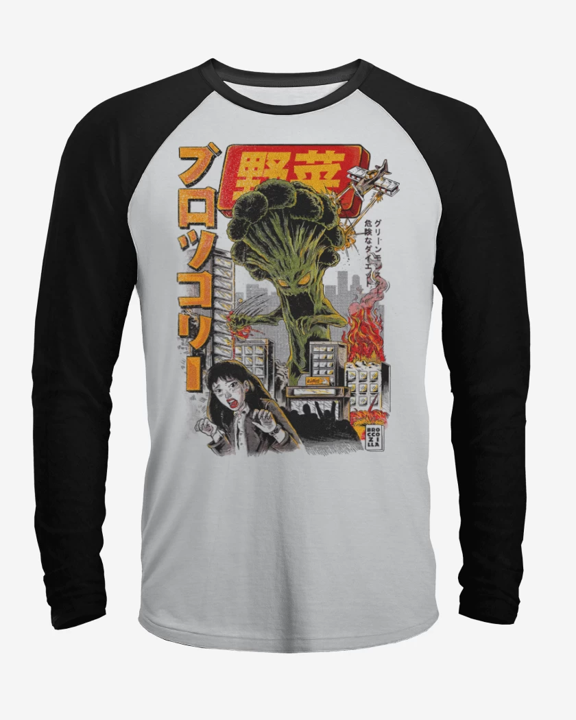 Polera Raglan BrocoliZilla