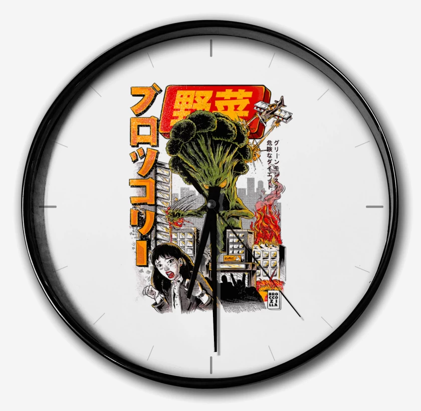 Reloj Blanco de BrocoliZilla