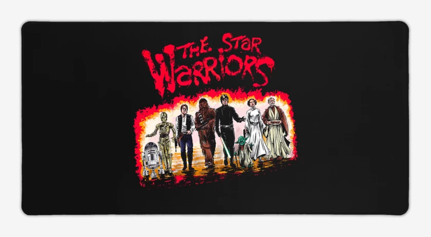 Mouse pad Gamer Negro de The Star Warriors