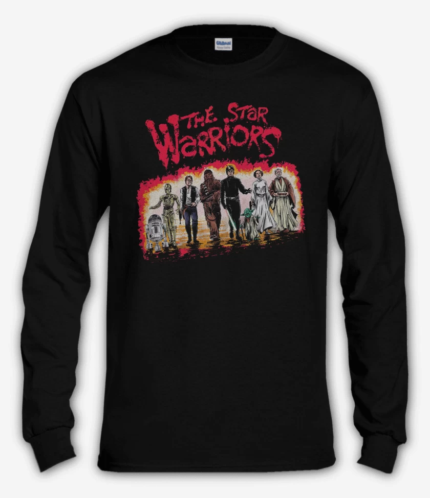 Polera manga larga Negro de The Star Warriors