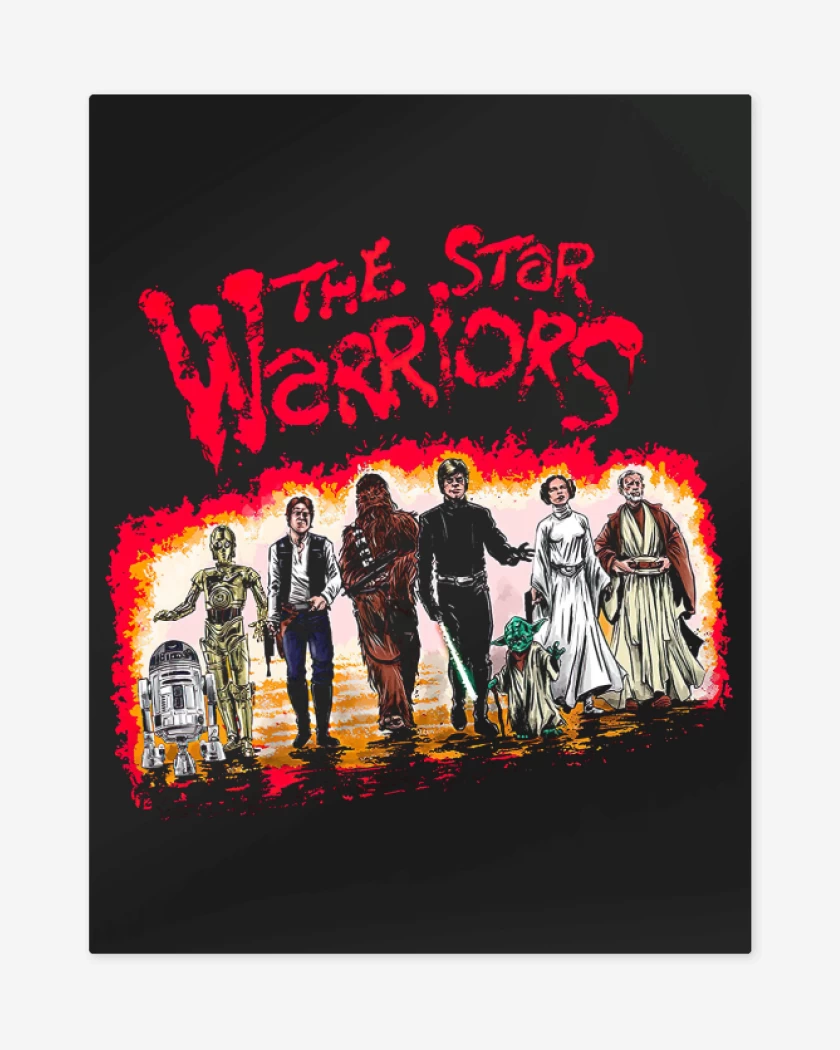 Print metalico Negro de The Star Warriors