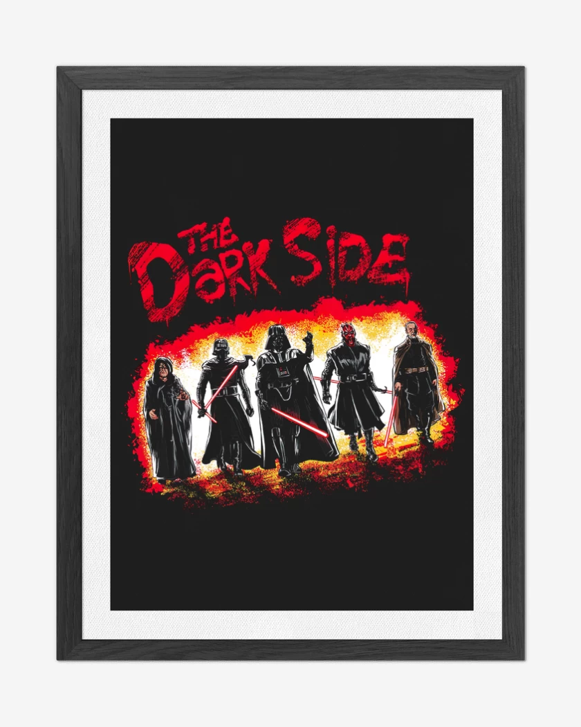 Cuadro decorativo Negro de The Dark Side