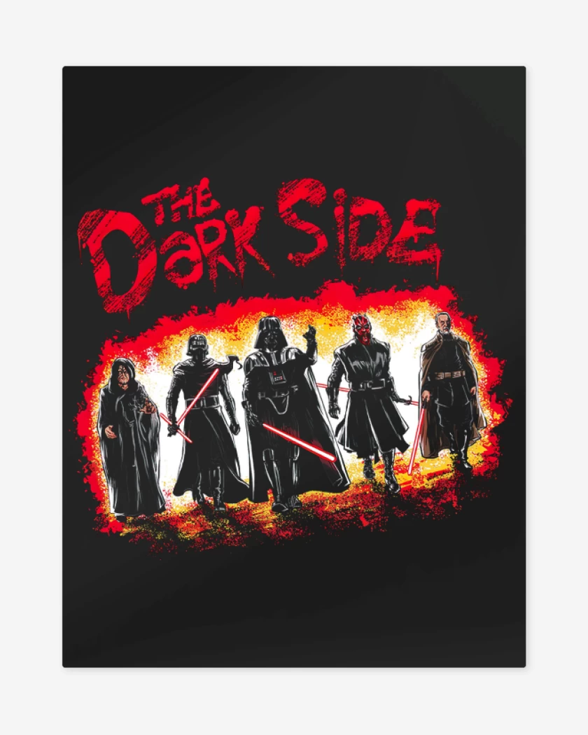 Print metalico Negro de The Dark Side