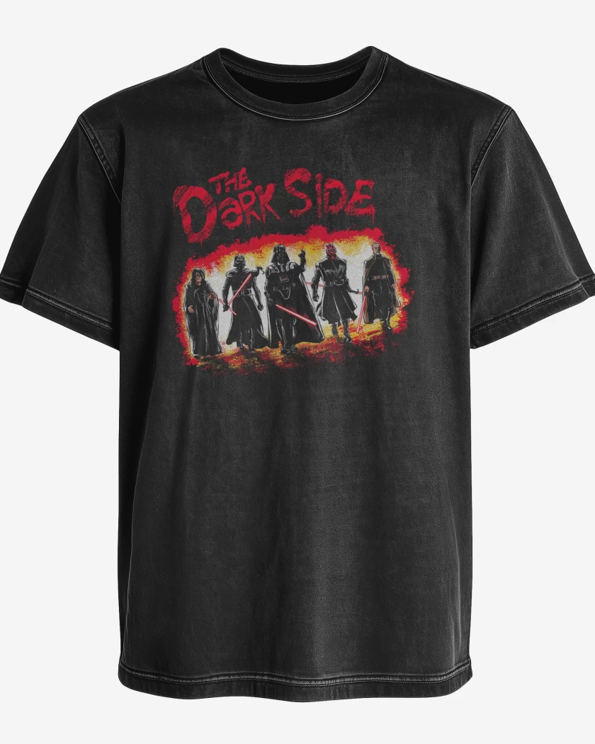 Polera desgastada Negro de The Dark Side