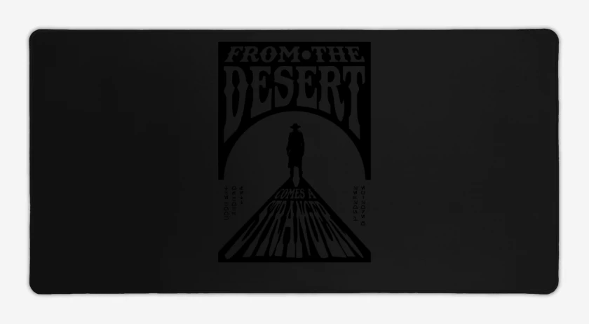 Mouse pad Gamer Negro de El Extraño del Desierto