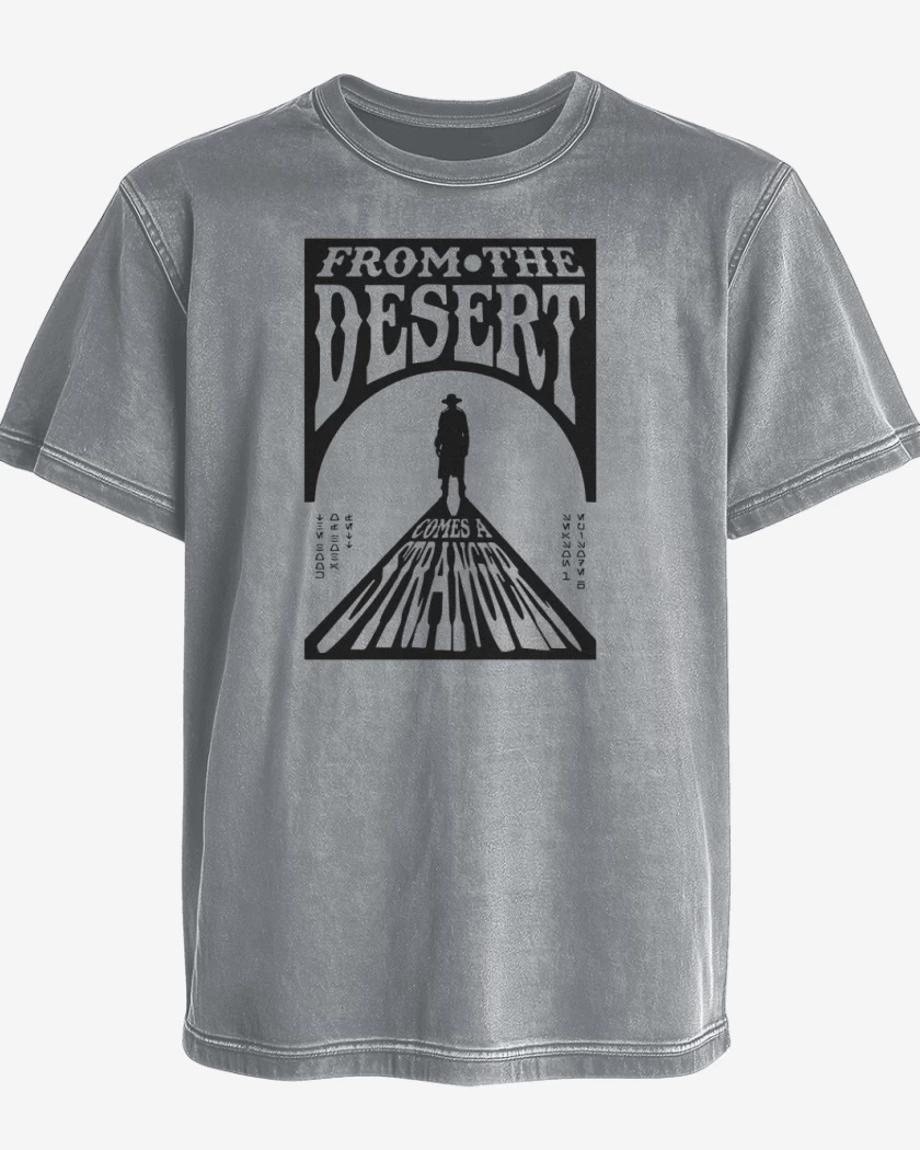 Polera desgastada Gris Melange de El Extraño del Desierto