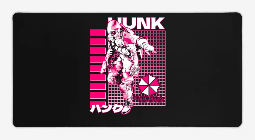 Mouse pad Gamer Negro de Hunk 