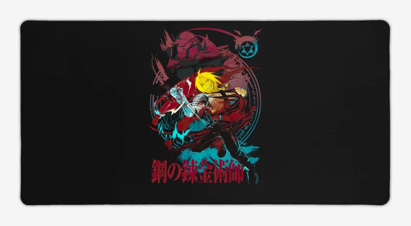 Mouse pad Gamer Negro de Edward & Alphonse