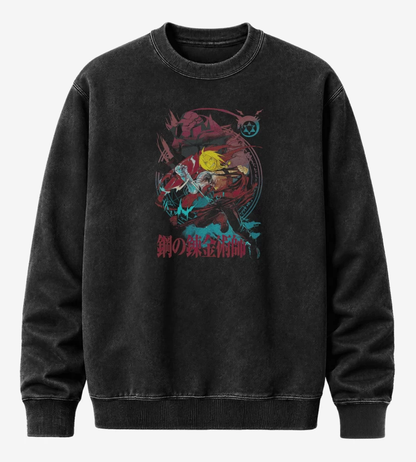 Poleron Polo Acid Wash Negro de Edward & Alphonse
