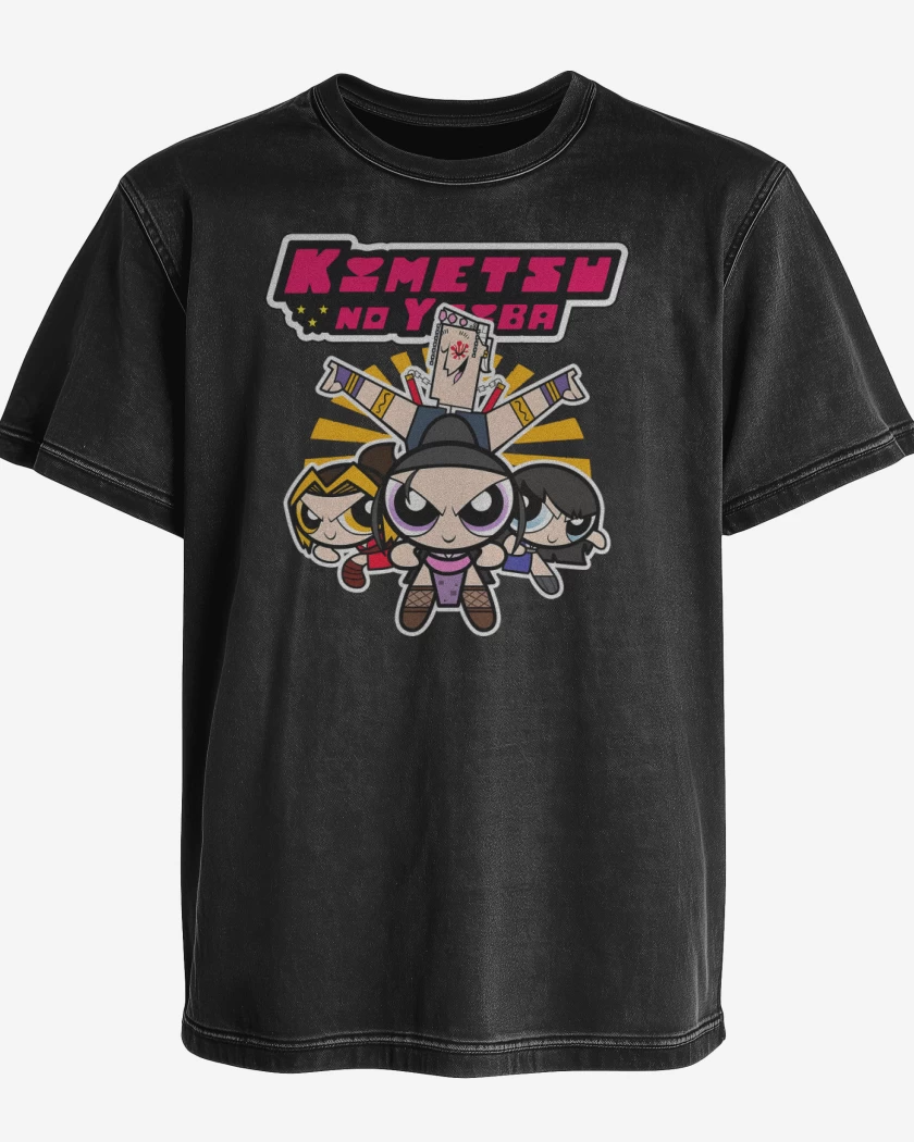 Polera desgastada Kimetsuper Poderosaiba