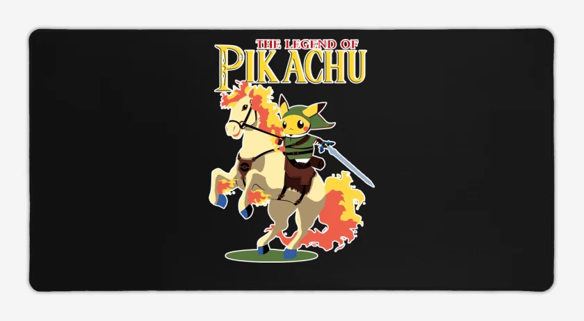 Mouse pad Gamer Negro de The Legend of Pika