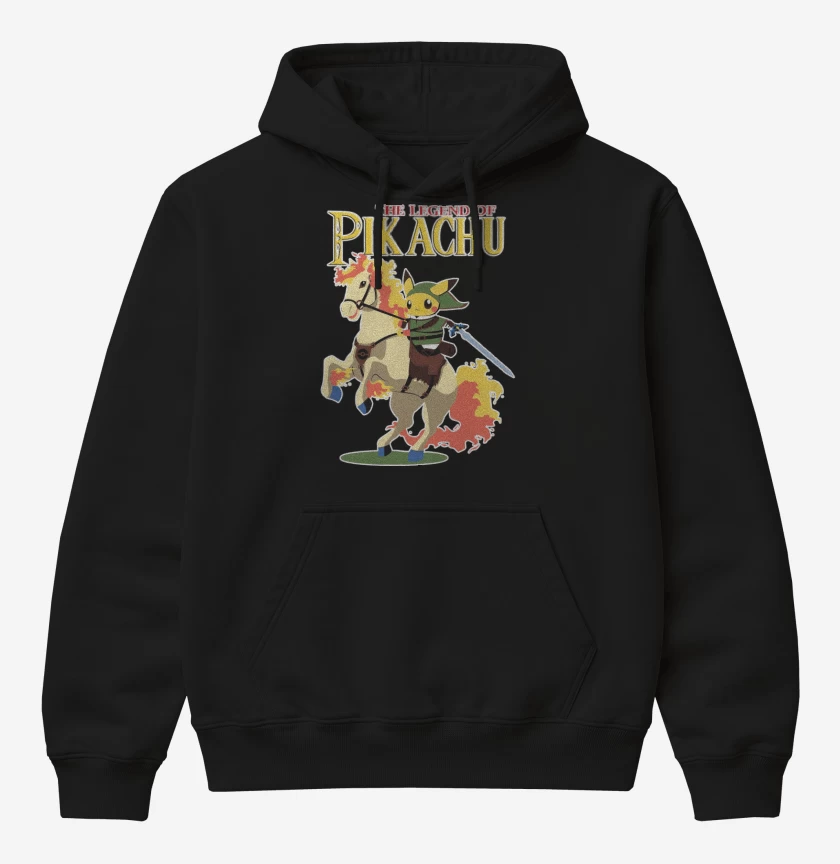Poleron Canguro básico Negro de The Legend of Pika