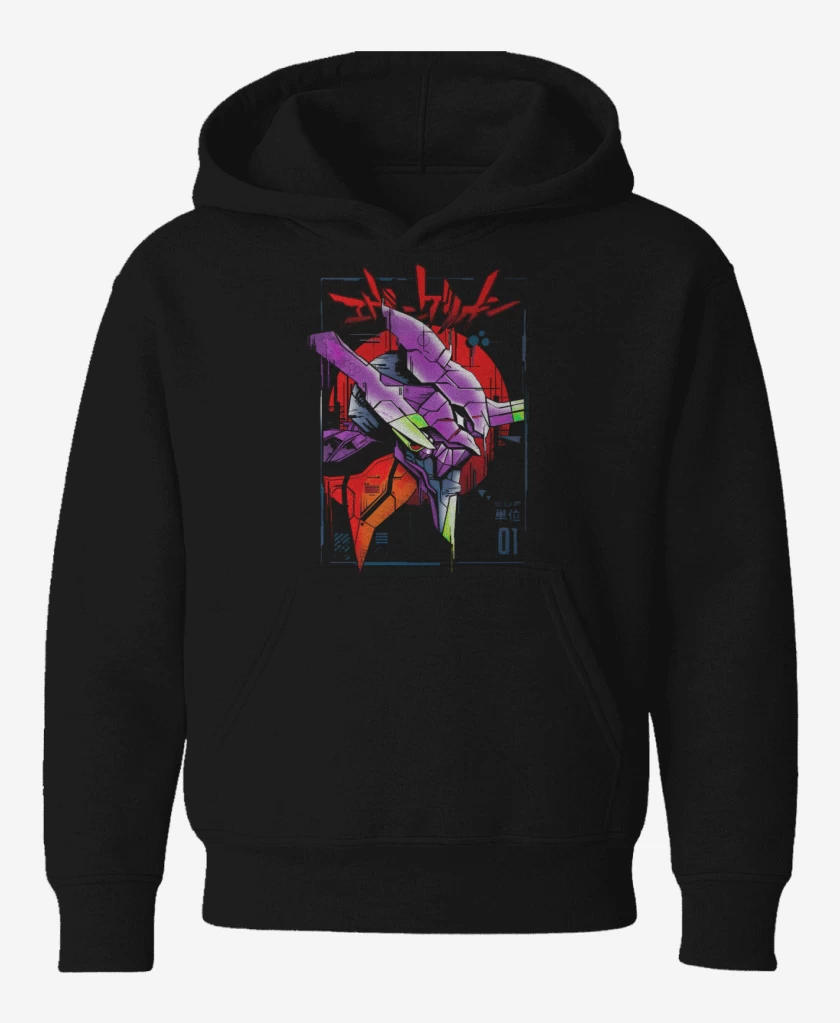 Poleron de niño Negro de Evangelions 3
