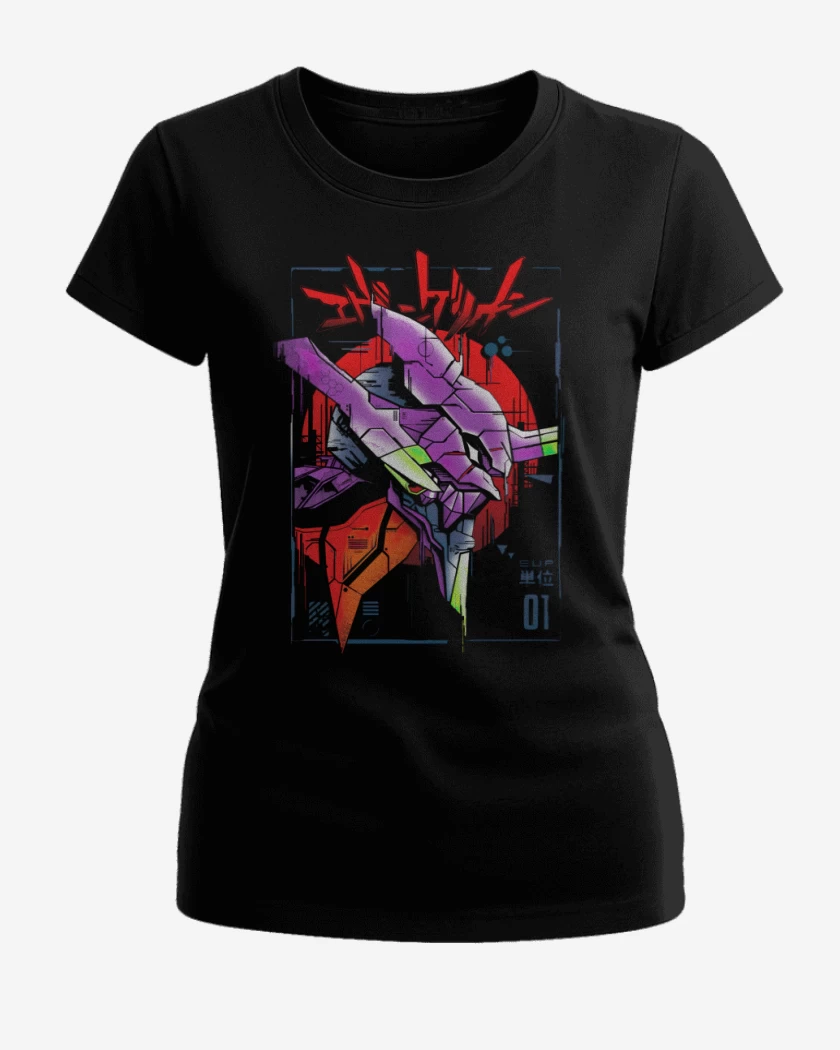 Polera de Mujer Negro de Evangelions 3