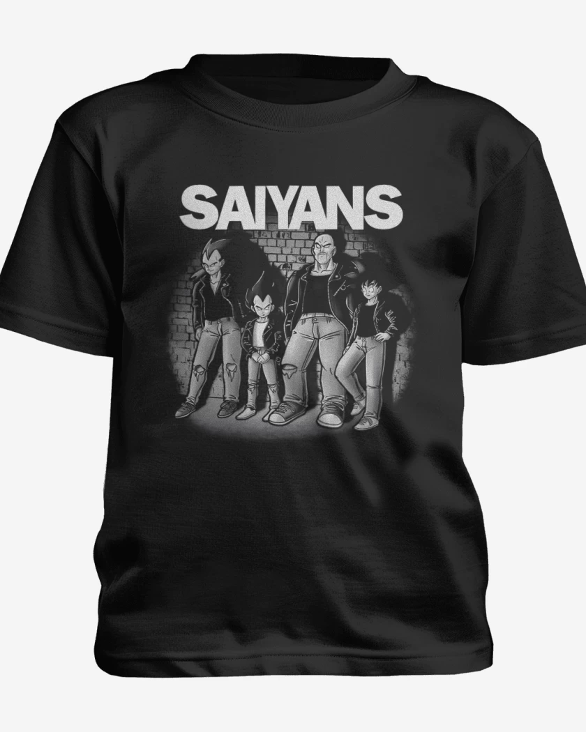 Polera de niño Negro de Saiyans
