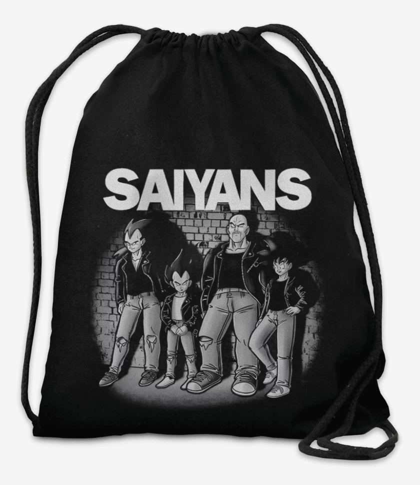 Mochila Negro de Saiyans