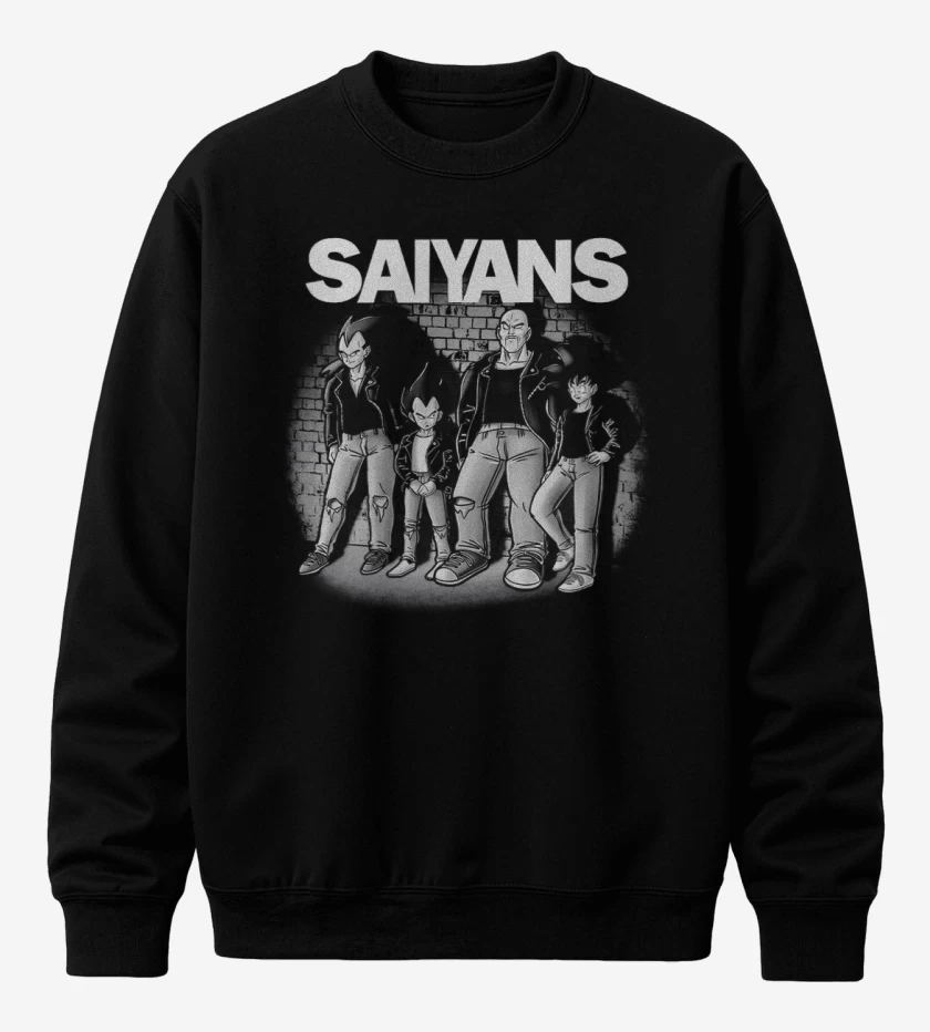 Poleron polo Negro de Saiyans