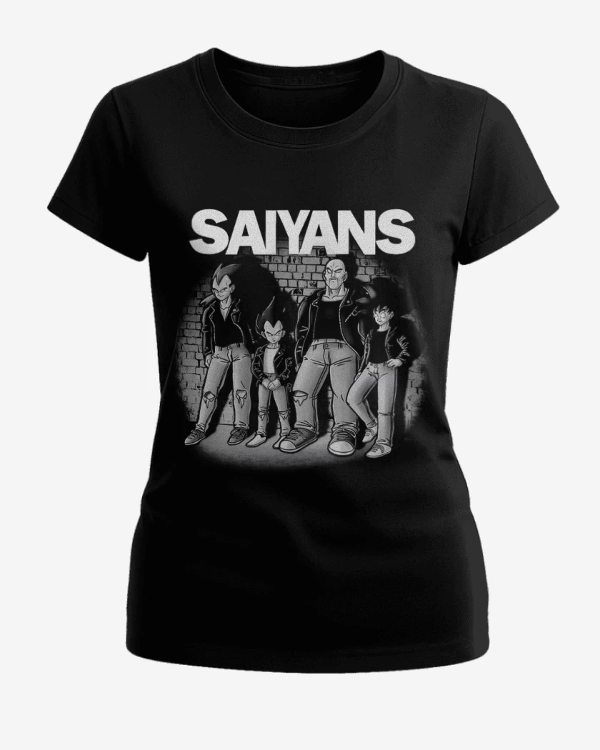 Polera de Mujer Negro de Saiyans