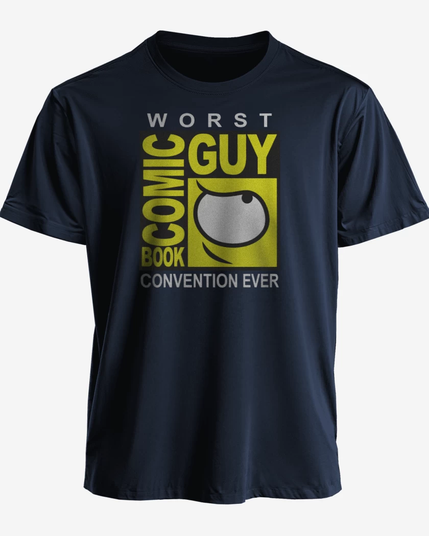 Polera Azul Marino de La Peor Convención del Comic