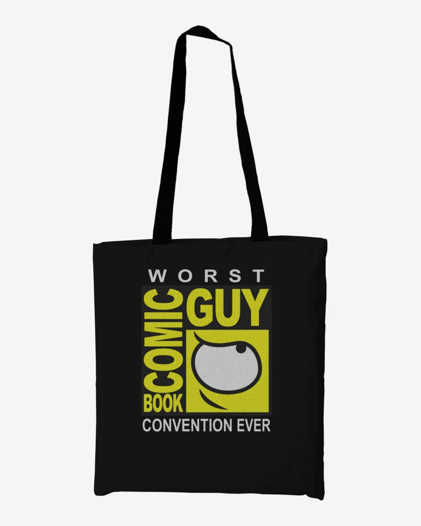 Totebag Negro de La Peor Convención del Comic