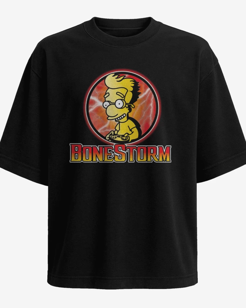 Polera Oversize Negro de Milhoustorm