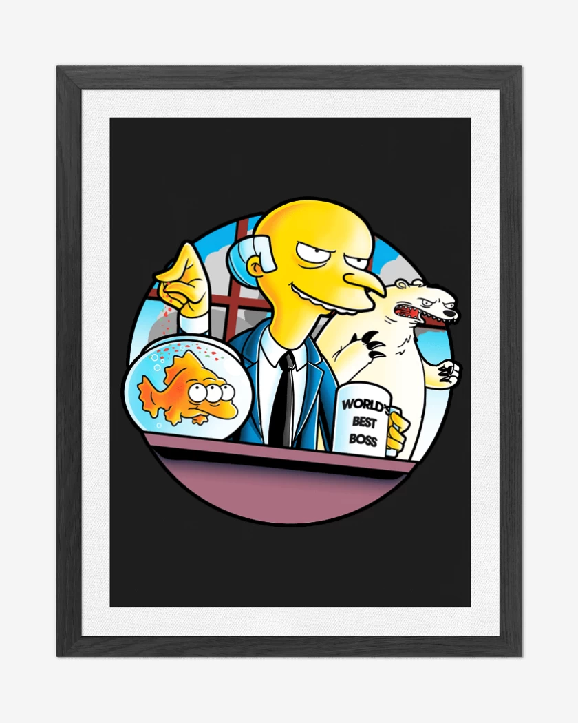 Cuadro decorativo Negro de El Mejor Jefe del Mundo