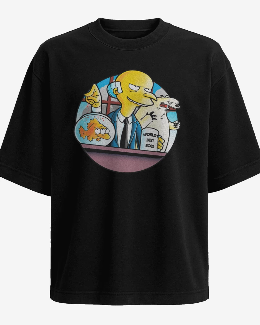 Polera Oversize Negro de El Mejor Jefe del Mundo
