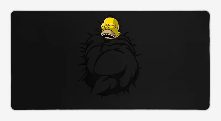 Mouse pad Gamer Negro de Homero Dormilón