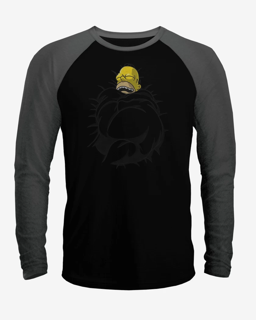 Polera Raglan Homero Dormilón