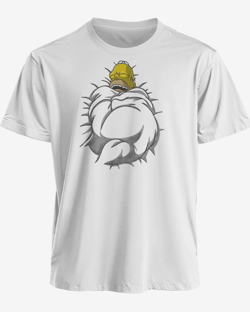 Polera premium Blanco de Homero Dormilón