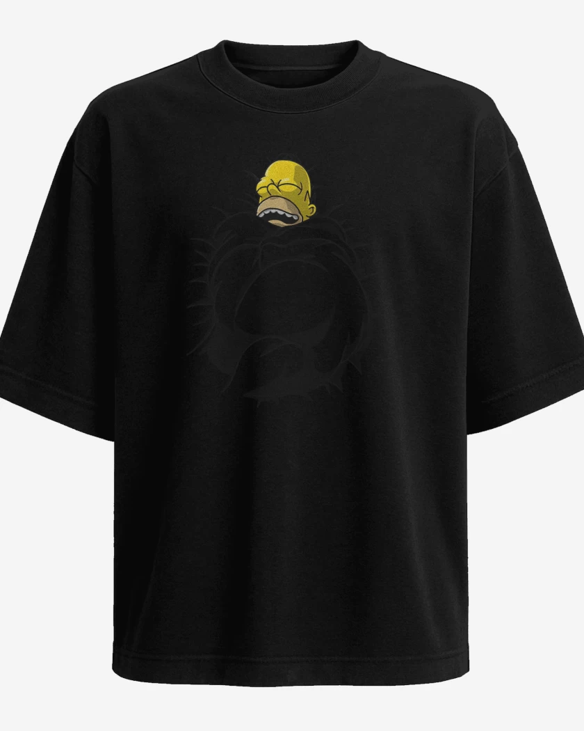 Polera Oversize Negro de Homero Dormilón