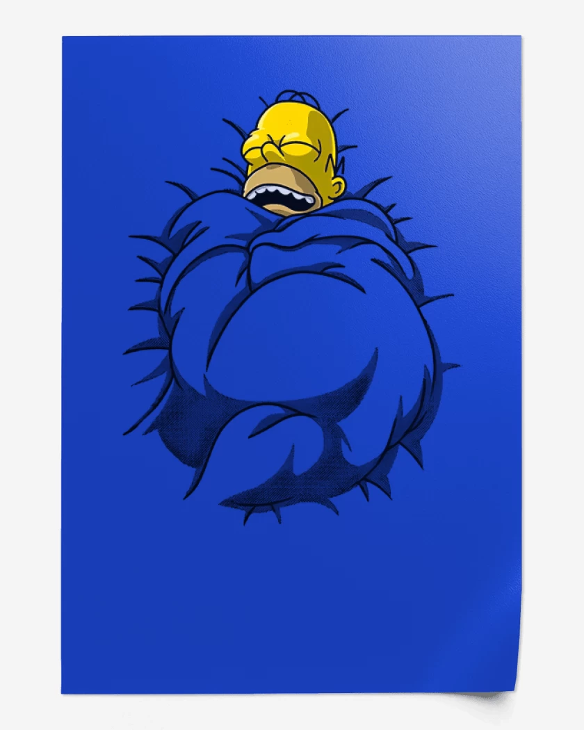 Print Azul Rey de Homero Dormilón
