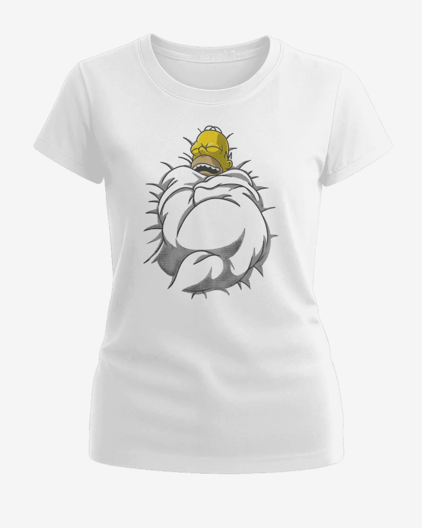 Polera de Mujer Blanco de Homero Dormilón