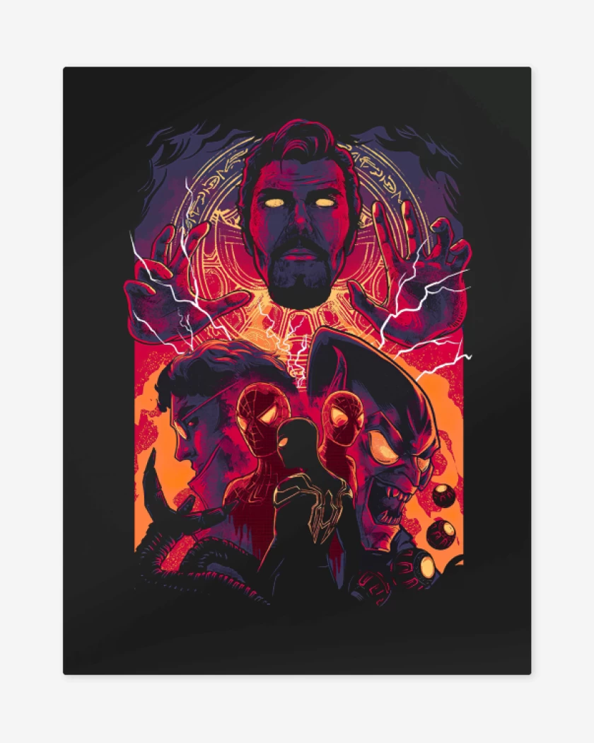 Print metalico Negro de No Way Home