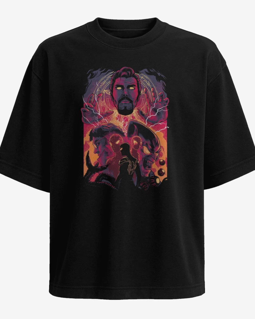 Polera Oversize Negro de No Way Home