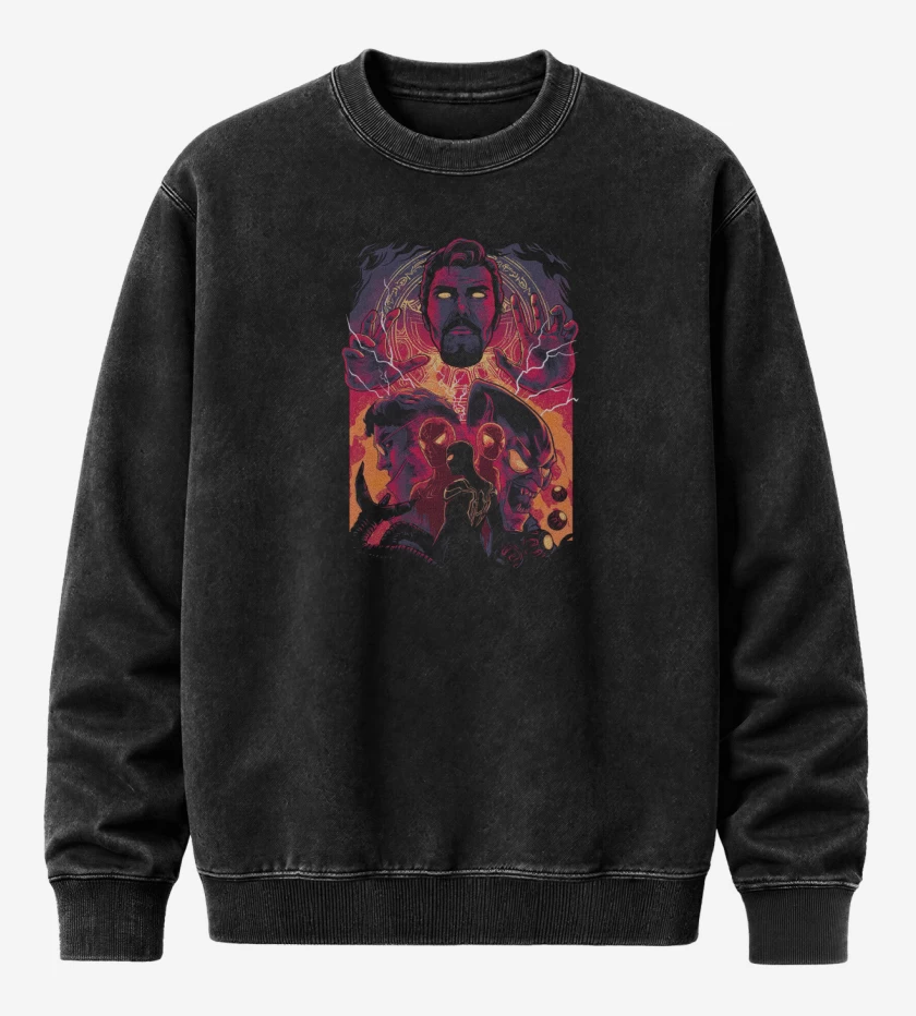 Poleron Polo Acid Wash Negro de No Way Home