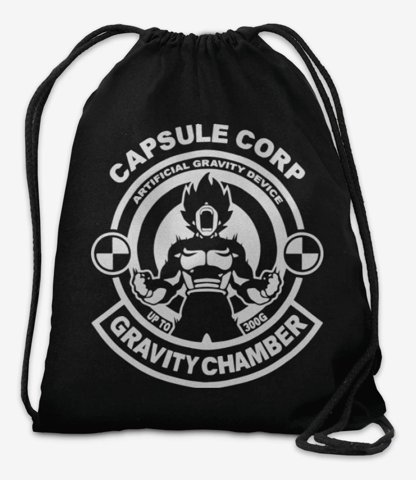 Mochila Negro de Capsule Corp. Gravity Chamber