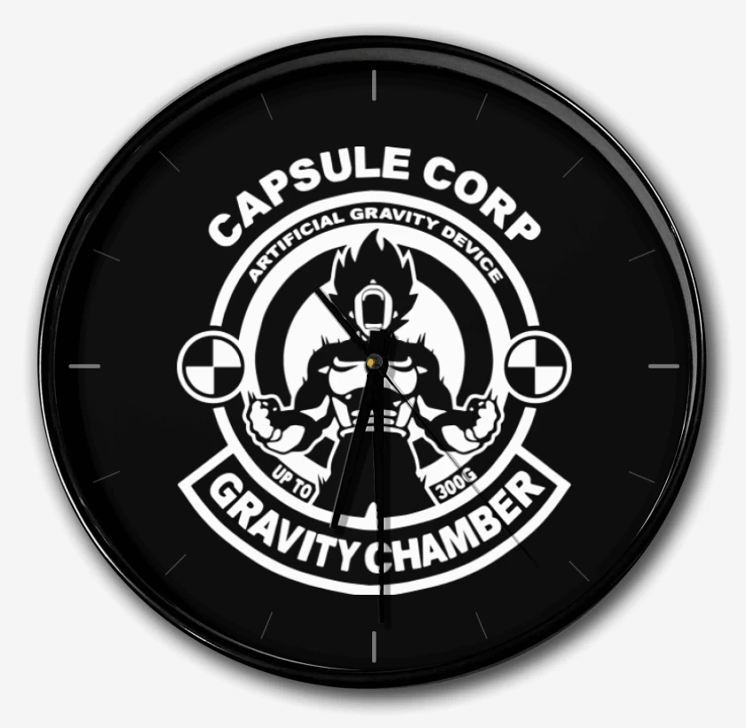 Reloj Negro de Capsule Corp. Gravity Chamber