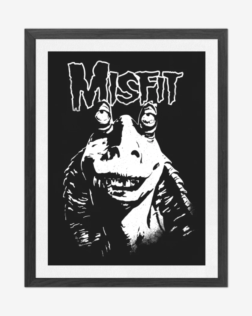 Cuadro decorativo Negro de Jar Jar Binkfist