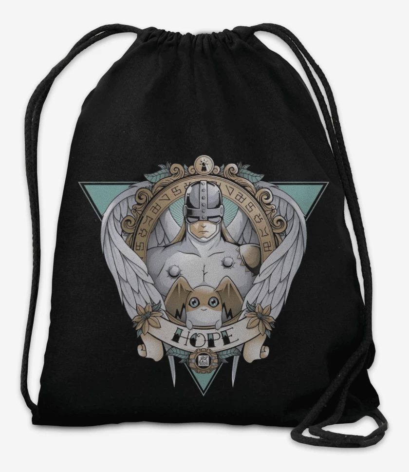 Mochila Negro de Angemon