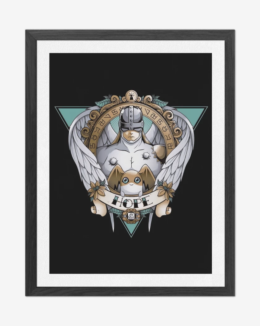 Cuadro decorativo Negro de Angemon