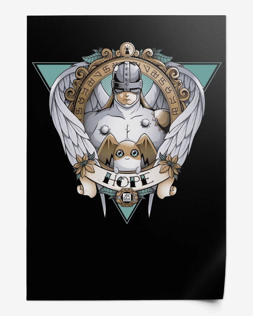 Print Negro de Angemon