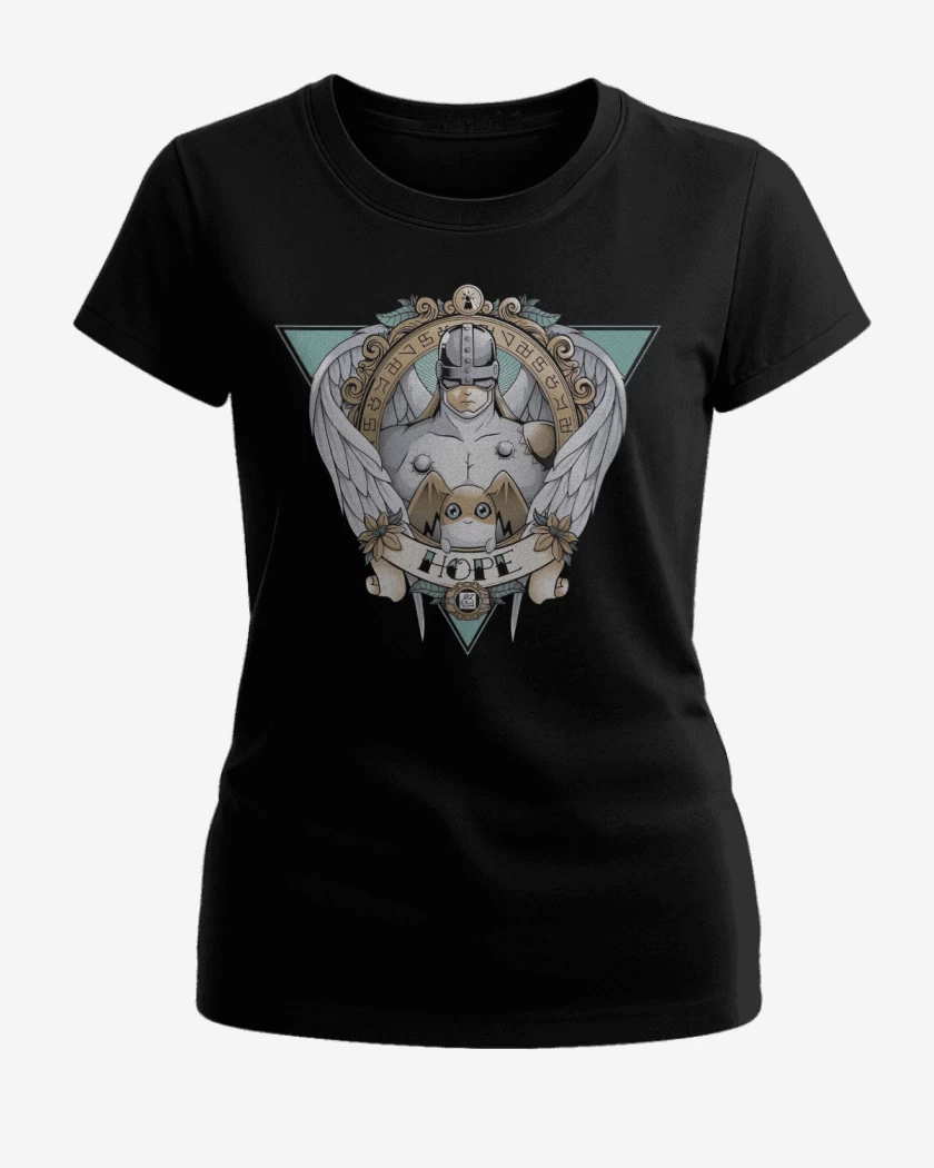 Polera de Mujer Negro de Angemon