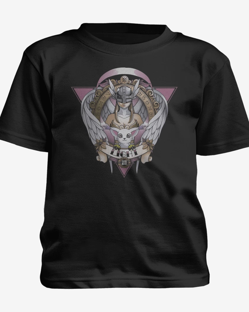 Polera de niño Negro de Angewomon