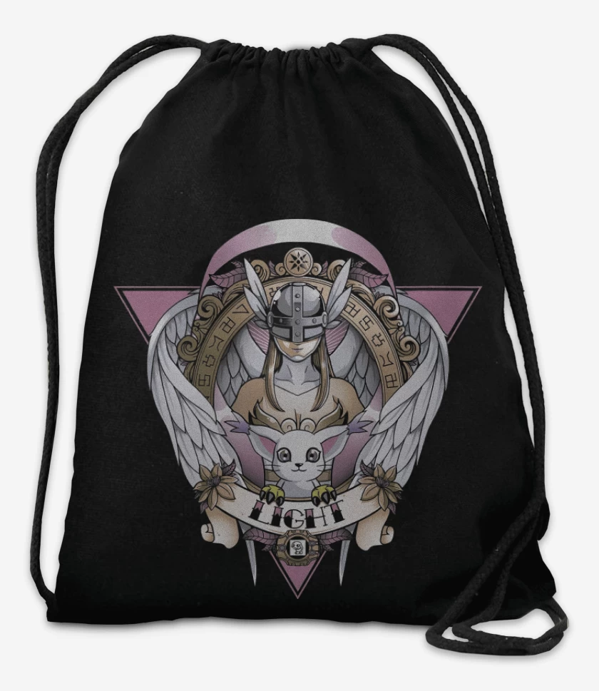 Mochila Negro de Angewomon