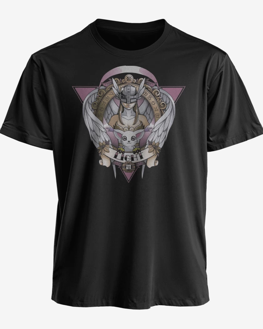Polera premium Negro de Angewomon